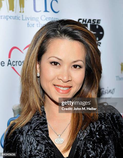 Leyna Nguyen attends the Texas Hold' Em Celebrity Poker Tournament on January 17, 2009 at the Commerce Casino in Commerce, California. The poker...