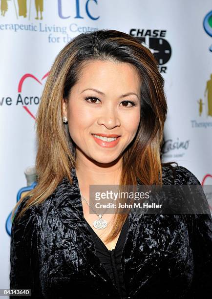 Leyna Nguyen attends the Texas Hold' Em Celebrity Poker Tournament on January 17, 2009 at the Commerce Casino in Commerce, California. The poker...