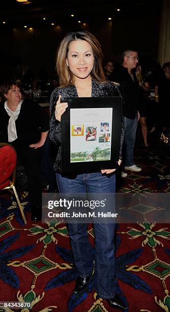 Leyna Nguyen attends the Texas Hold' Em Celebrity Poker Tournament on January 17, 2009 at the Commerce Casino in Commerce, California. The poker...