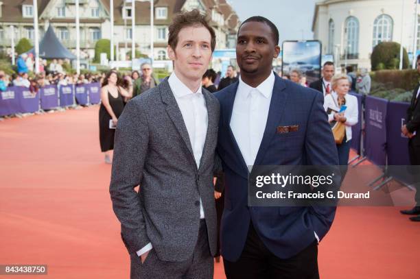 Director and actor Daryl Wein and US actor Jerod Hayne pose on the red carpet before the screening of the movie "The Music Of Silence" during the...