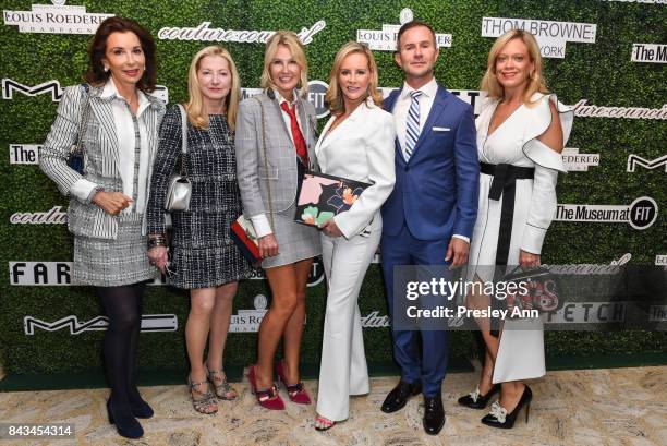 Fe Fendi, Barbara Cirkva, Kathy Prounis, Yaz Hernandez, Dr. John Mesa and Leticia Presutti attends 2017 Couture Council Award Luncheon at David H....