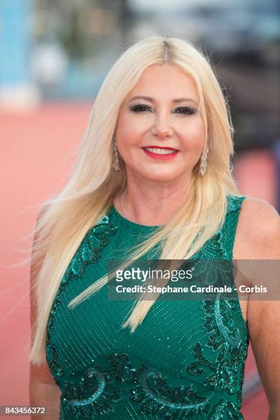Producer Lady Monika Bacardi arrives for the screening of "The Music of Silence", during the 43rd Deauville American Film Festival on September 6,...