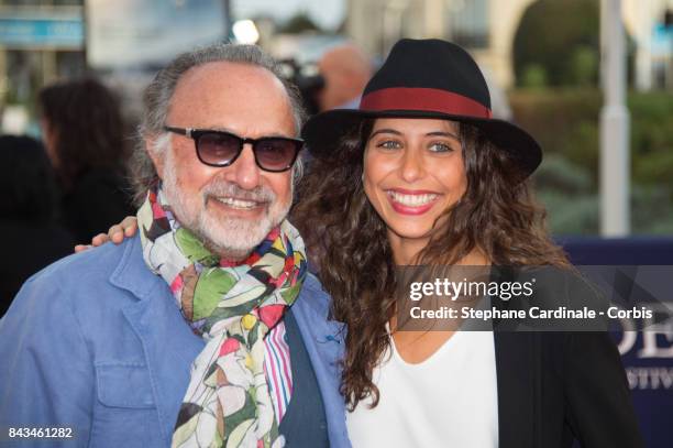 Olivier Dassault and his daughter Helena arrive for the screening of "The Music of Silence", during the 43rd Deauville American Film Festival on...