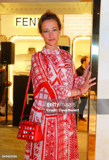 Leah Wood attends the opening of the 'F Is Fendi' pop-up store at Harrods on September 6, 2017 in London, England.