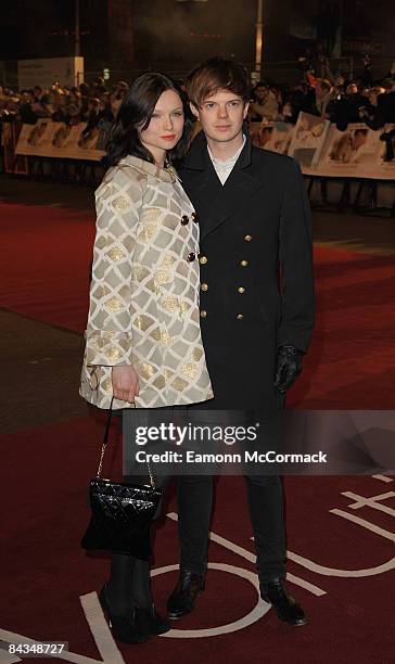 Sophie Ellis Bextor and Richard Jones attend the UK premiere of 'Revolutionary Road' at Odeon Leicester Square on January 18, 2009 in London, England.