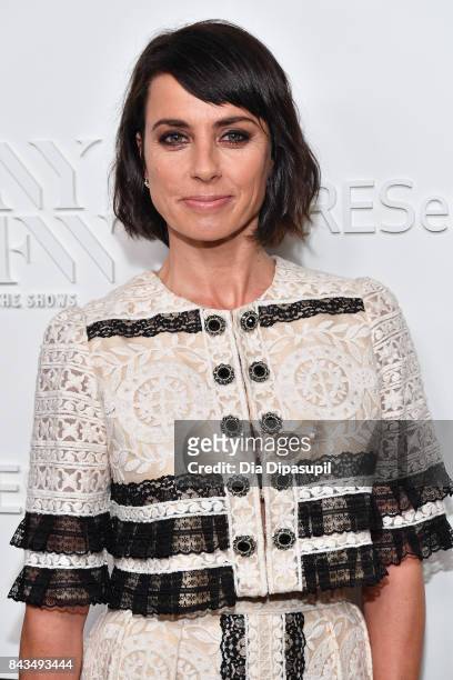 Actress Constance Zimmer attends the NYFW Kickoff Party, A Celebration Of Personal Style, hosted by E!, ELLE & IMG and sponsored by TRESEMME, on...