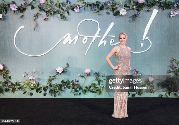 Jennifer Lawrence attends the 'Mother!' UK premiere at Odeon Leicester Square on September 6, 2017 in London, England.