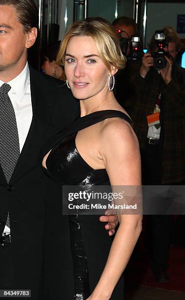 Kate Winslet attends the UK premiere of 'Revolutionary Road' at Odeon Leicester Square on January 18, 2009 in London, England.