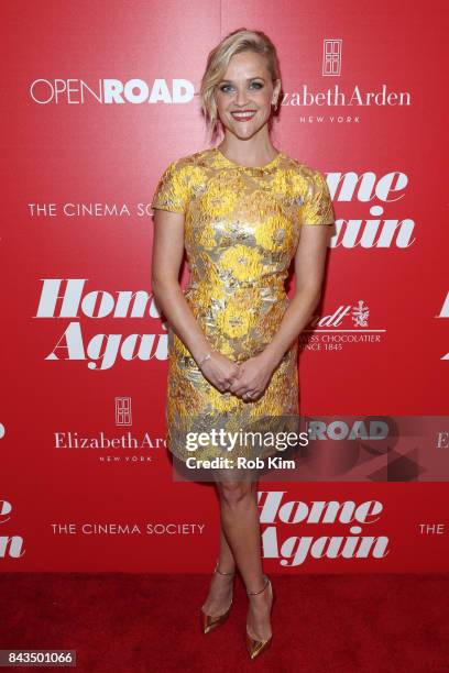 Reese Witherspoon attends a screening of Open Road Films' "Home Again" hosted by The Cinema Society at The Paley Center for Media on September 6,...