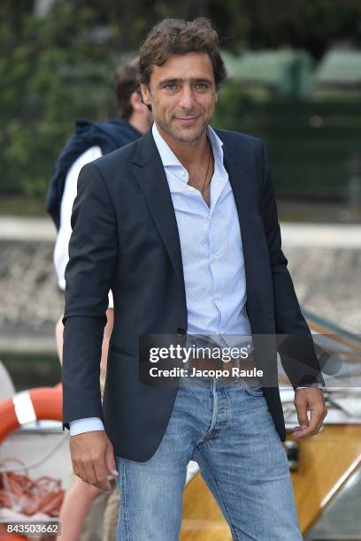 Adriano Giannini is seen during the 74th Venice Film Festival on September 6, 2017 in Venice, Italy.