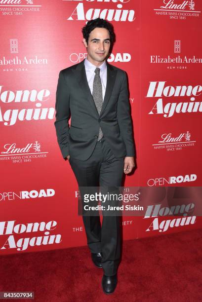 Designer Zac Posen attends The Cinema Society with Elizabeth Arden & Lindt Chocolate host a screening of Open Road Films' "Home Again" at The Paley...