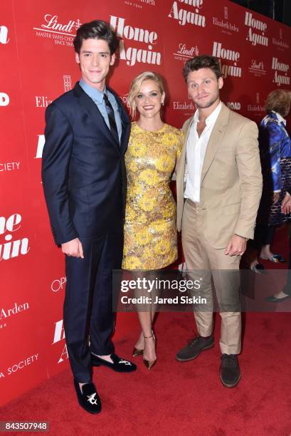 Pico Alexander, Reese Witherspoon and Jon Rudnitsky attend The Cinema Society with Elizabeth Arden & Lindt Chocolate host a screening of Open Road...