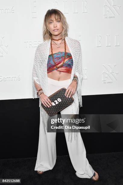 Paris Jackson attends the NYFW Kickoff Party, A Celebration Of Personal Style, hosted by E!, ELLE & IMG and sponsored by TRESEMME, on September 6,...