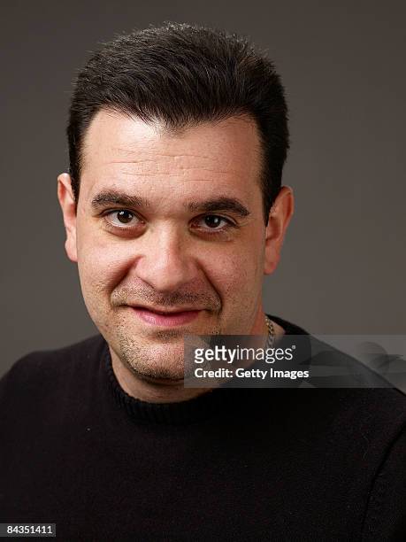 Actor Gino Cafarelli of the film "Big Fan" poses for a portrait at the Film Lounge Media Center during the 2009 Sundance Film Festival on January 18,...