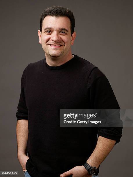 Actor Gino Cafarelli of the film "Big Fan" poses for a portrait at the Film Lounge Media Center during the 2009 Sundance Film Festival on January 18,...
