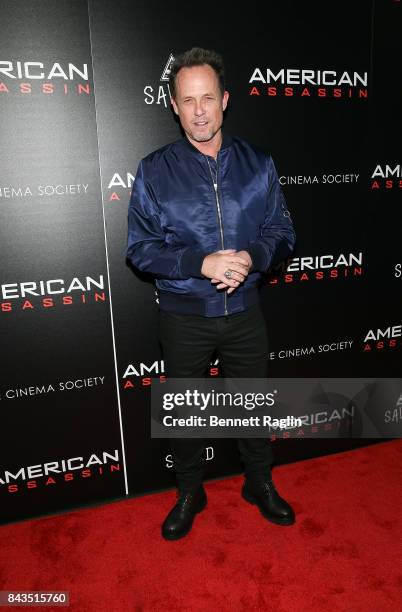 Actor Dean Winters attends The Cinema Society & Saved wines screening of CBS Films' "American Assassin" at iPic Theater on September 6, 2017 in New...