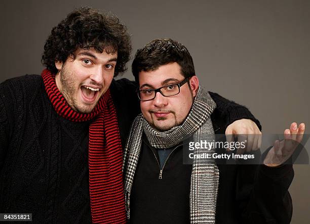 Co-producer Joshua Trank and executive producer Nick Gallo of the film "Big Fan" poses for a portrait at the Film Lounge Media Center during the 2009...