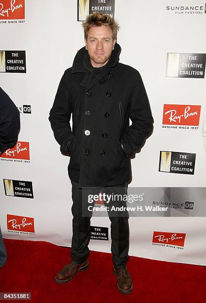 Actor Ewan McGregor attends the Ray Ban Visionary Awards Gala honoring him at the ASCAP Music Cafe during the 2009 Sundance Film Festival on January...