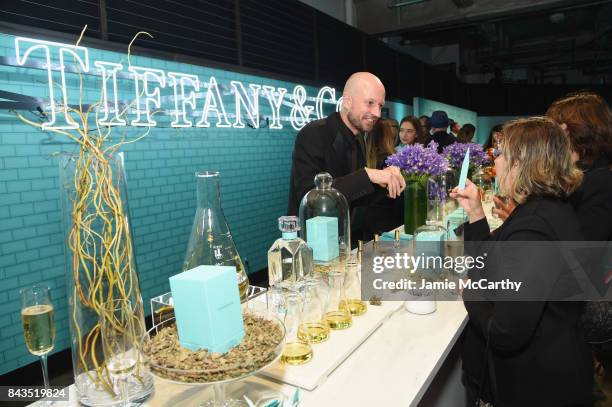 View of the fragrance bar at the Tiffany & Co. Fragrance launch event on September 6, 2017 in New York City.