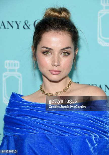 Actress Ana de Armas attends the Tiffany & Co. Fragrance launch event on September 6, 2017 in New York City.