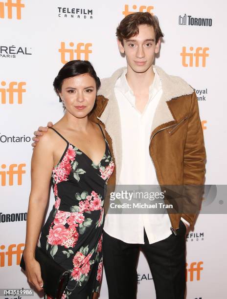 Mary Galloway and Theodore Pellerin arrive at the TIFF Soiree held during the 2017 Toronto International Film Festival at TIFF Bell Lightbox on...