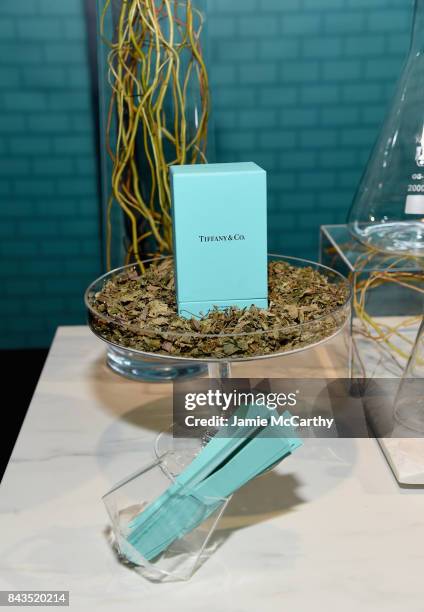 View of the fragrance bar at the Tiffany & Co. Fragrance launch event on September 6, 2017 in New York City.