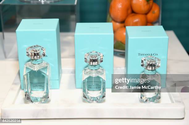 View of the fragrance bar at the Tiffany & Co. Fragrance launch event on September 6, 2017 in New York City.