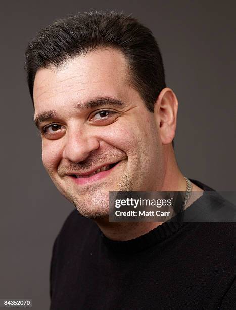 Actor Gino Cafarelli of the film "Big Fan" poses for a portrait at the Film Lounge Media Center during the 2009 Sundance Film Festival on January 18,...