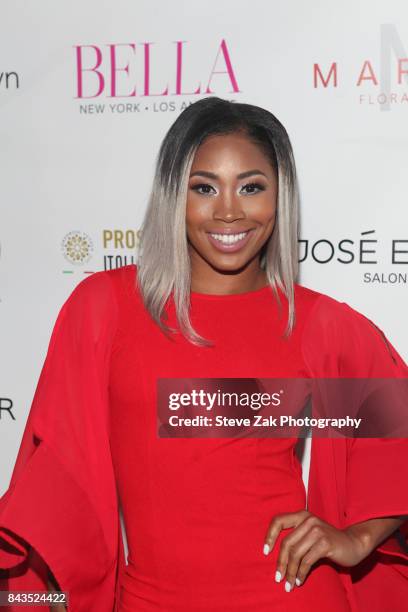 Ariane Andrew attends Bella Magazine NYFW Kickoff Party at The Attic Rooftop Lounge on September 6, 2017 in New York City.