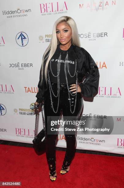 Angel Brinks attends Bella Magazine NYFW Kickoff Party at The Attic Rooftop Lounge on September 6, 2017 in New York City.