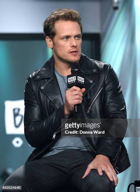 Sam Heughan appears to promote "Outlander" during the BUILD Series at Build Studio on September 6, 2017 in New York City.