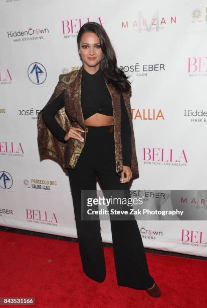 Paula Graces attends Bella Magazine NYFW Kickoff Party at The Attic Rooftop Lounge on September 6, 2017 in New York City.