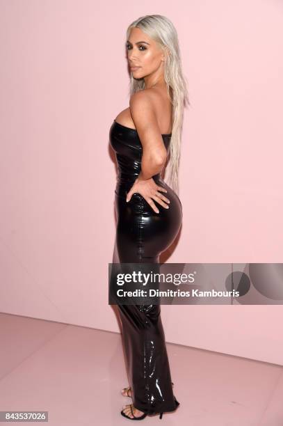 Kim Kardashian attends the Tom Ford Spring/Summer 2018 Runway Show at Park Avenue Armory on September 6, 2017 in New York City.