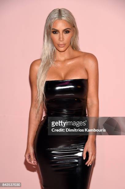 Kim Kardashian attends the Tom Ford Spring/Summer 2018 Runway Show at Park Avenue Armory on September 6, 2017 in New York City.