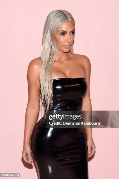 Kim Kardashian attends the Tom Ford Spring/Summer 2018 Runway Show at Park Avenue Armory on September 6, 2017 in New York City.