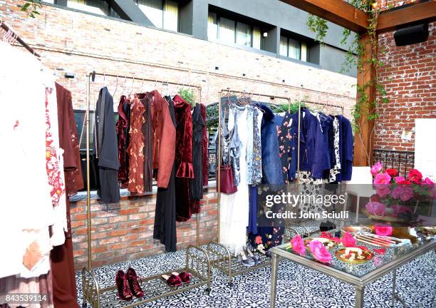 The collection is displayed at Lauren Conrad and Kohl's third runway collection Girls' Night Out party at Beauty & Essex on September 6, 2017 in Los...