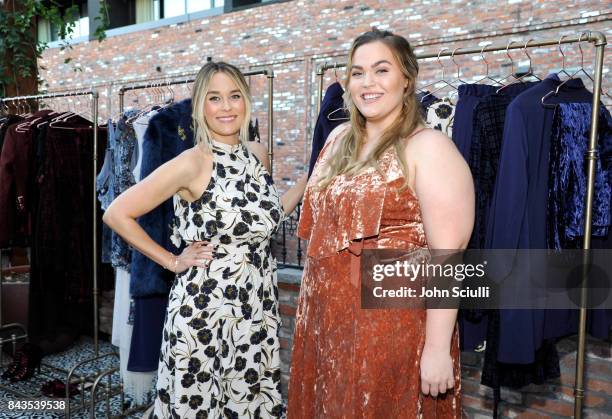 Host Lauren Conrad and Loey Lane attend Lauren Conrad and Kohl's third runway collection Girls' Night Out party at Beauty & Essex on September 6,...