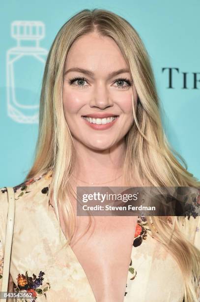 Lindsay Ellingson attends the Tiffany & Co. Fragrance launch event on September 6, 2017 in New York City.