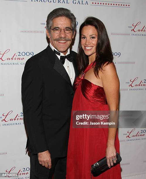 Personality Geraldo Rivera and Erica Levy attend the Latino inaugural gala, "Celebrando El Cambio - Renewing America's Promise," at Union Station on...