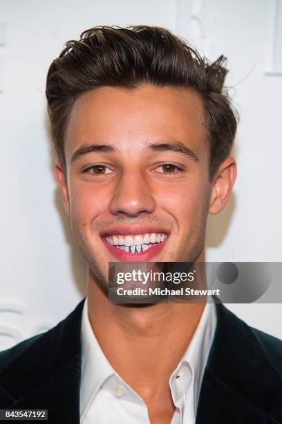 Model Cameron Dallas attends ELLE, E! & IMG host A Celebration of Personal Style NYFW Kickoff Party on September 6, 2017 in New York City.