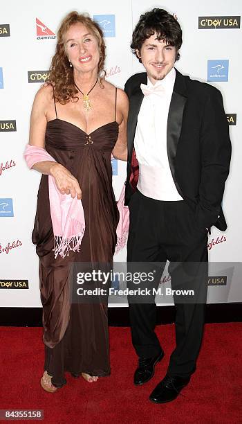 Actress Rory Flynn and actor Sean Flynn attend Australia Week's 2009 Black Tie Gala at Hollywood & Highland on January 18, 2009 in Los Angeles,...