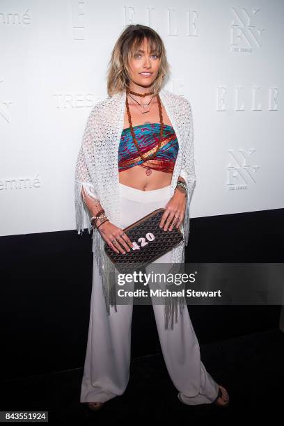 Paris Jackson attends ELLE, E! & IMG host A Celebration of Personal Style NYFW Kickoff Party on September 6, 2017 in New York City.