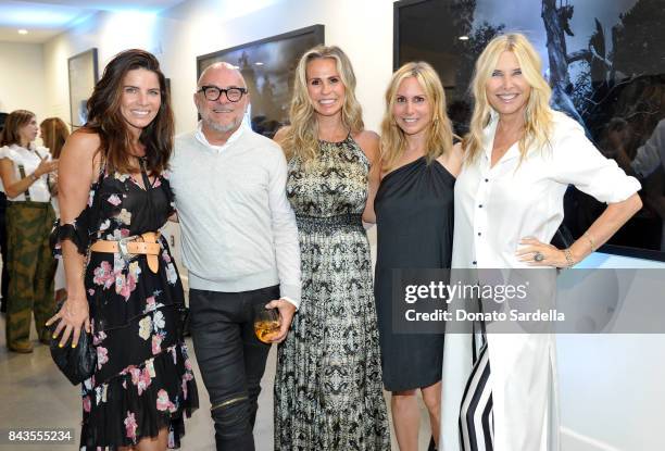 Mychelle Charters, celebrity floral and fragrance designer Eric Buterbaugh, Natasha Croxall, Stacey Kramer and Irena Medavoy attend the private...