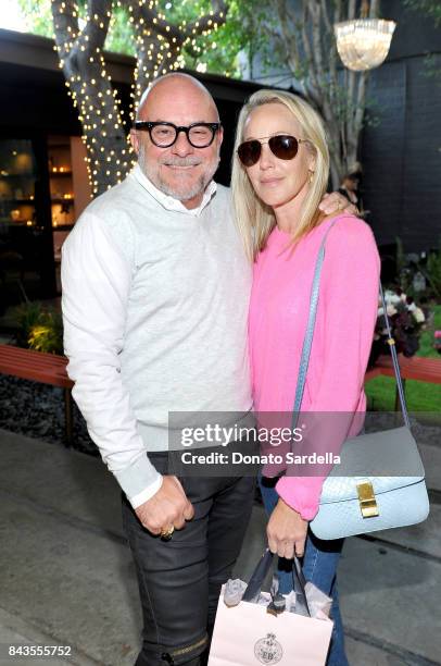 Celebrity floral and fragrance designer Eric Buterbaugh and Julie Jaffe attend the private opening of Sascha von Bismarck debut photography...