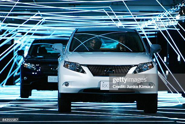 Of Lexus is on display at "Lexus RX Museum" Media Preview at Aomi Minami-futo Park on January 19, 2009 in Tokyo, Japan. Lexus RX models, fully...