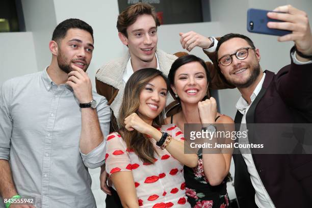 Rising Stars Vinnie Bennett, Ellen Wong, Theodore Pellerin, Mary Galloway and Alexander Onish pose for a photo during the 2017 Toronto International...