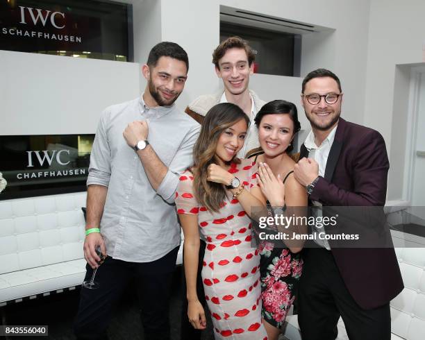 Rising Stars Vinnie Bennett, Ellen Wong, Theodore Pellerin, Mary Galloway and Alexander Onish pose for a photo during the 2017 Toronto International...