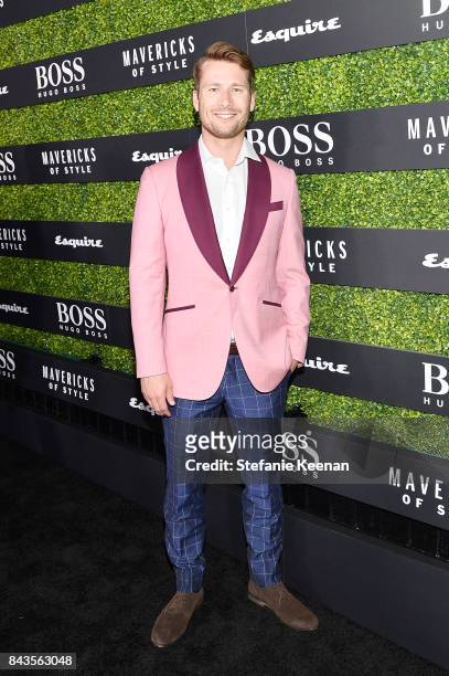 Glen Powell attends Esquire Celebrates September Issue's 'Mavericks of Style' Presented by Hugo Boss at Chateau Marmont on September 6, 2017 in Los...