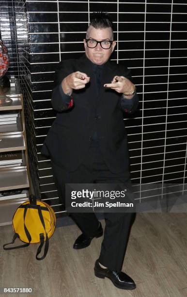 Comedian Lea DeLaria attends the screening after party for 'Open Road Films' "Home Again" hosted by The Cinema Society with Elizabeth Arden and Lindt...