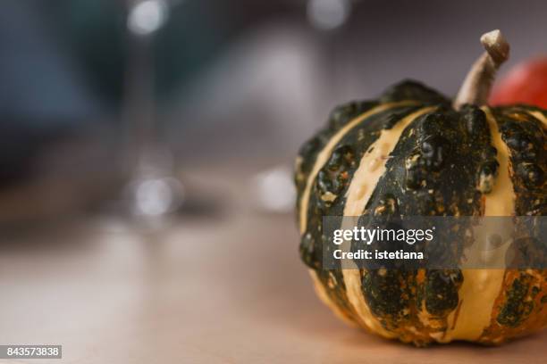 occasions. still life with pumpkins - miniature pumpkin stock pictures, royalty-free photos & images